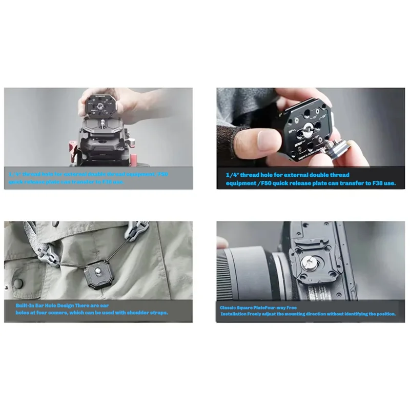 【تخفيضات سريعة】لـ FALCAM F38 Pro طقم لوحة الإفراج السريع متعدد الفتحات لقاعدة Arca Swiss لكاميرا DSLR نظام تركيب ثلاثي القوائم Gimbal