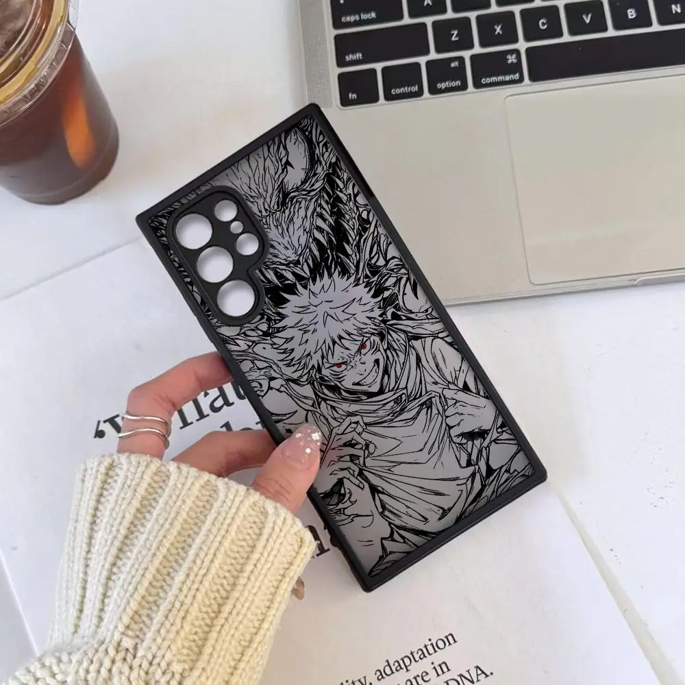 Jujutsu Kaisen Satoru Gojo جراب هاتف ل ممن لهم A98 A94 A92 A91 A83 A78 A76 A74 A59 A58 A55 A54 A39 A38 A5 A31 غطاء شفاف