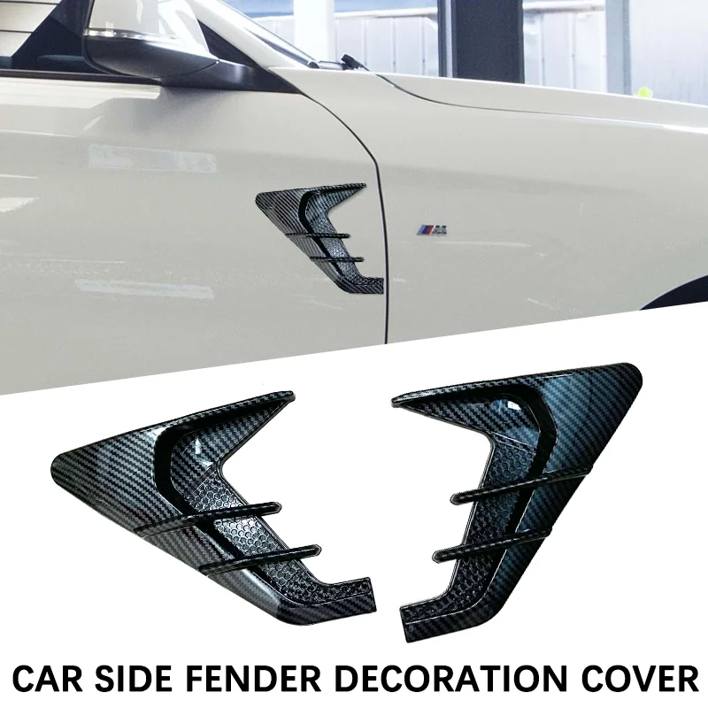 Car Tuning Side Fender Air Vent decorazione Cover per BMW E60 F10 F20 F30 Passat B8 Audi A3 8V Clio 4 Golf 5 6 7 8 MK6 MK 7 GTI