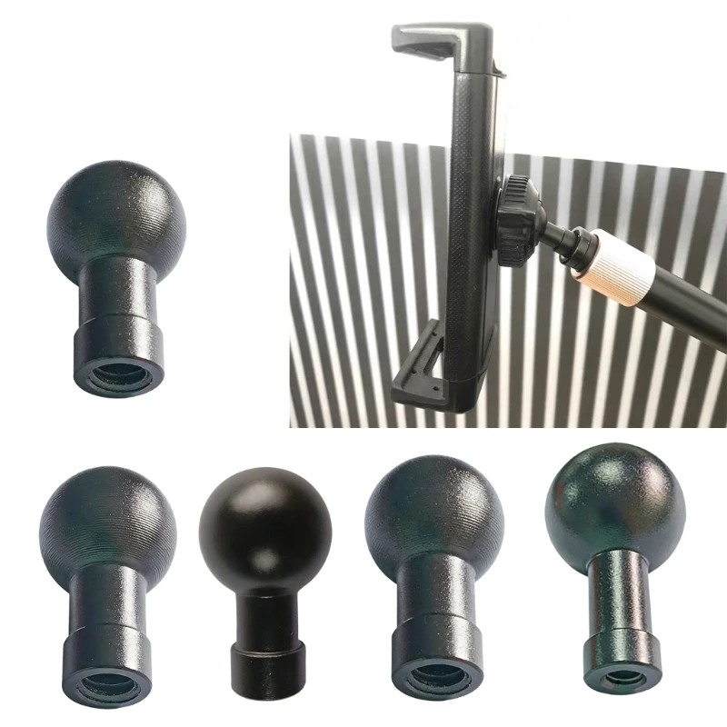2026 Aluminum 13/17/15/20/25mm Ball Head 1/4Inch Screw Camera Bracket Adapter Ball Head Screw Nut Photography Accessories