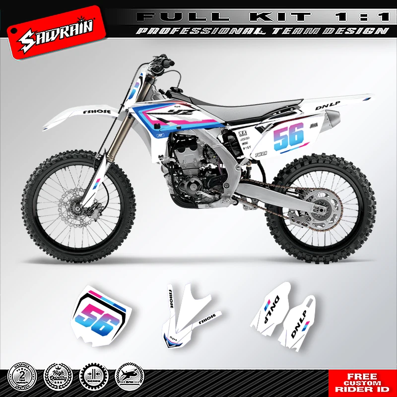 

Наклейка на мотоцикл Sawrain, набор наклеек с графикой команды для YAMAHA YZF 250 2010 2011 2012 2013 009