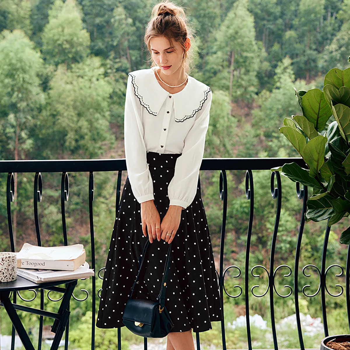 OLrain Puff sleeve Shirt Woman 2025 French Elegant Button Up Long Sleeve Top Women's Sweet Blouses Female Clothes O22QX65699