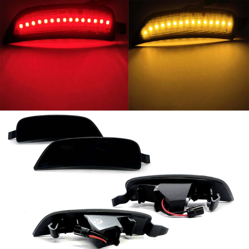 

For Mazda Miata MX5 ND 2016 2017 2018 2019 2020 Front Red Back Amber LED Side Marker Bumper Fender Turn Signal Light Lamp