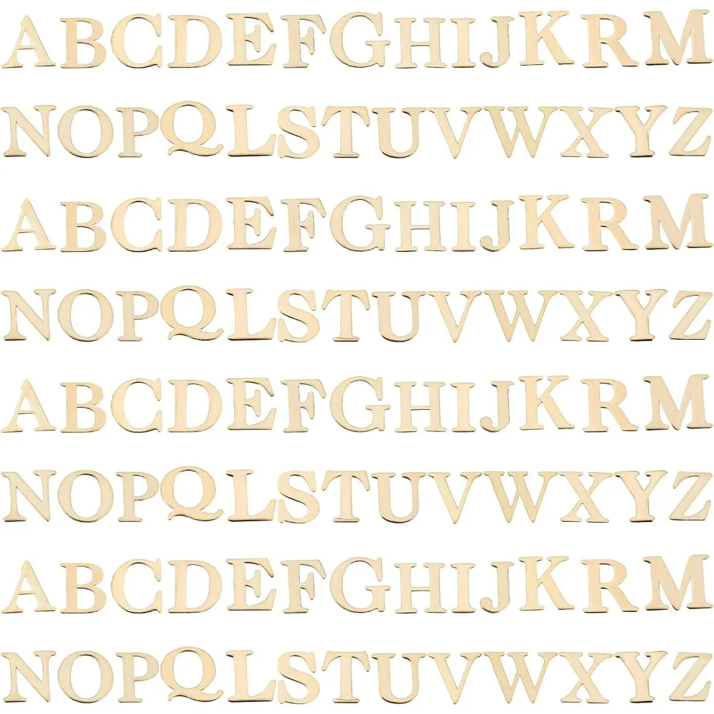 1040Pcs Golden Letter Resin Filler Alphabet Resin Filling Charms Alloy Epoxy Resin Supplies for Nail Art Studs and Nail Art