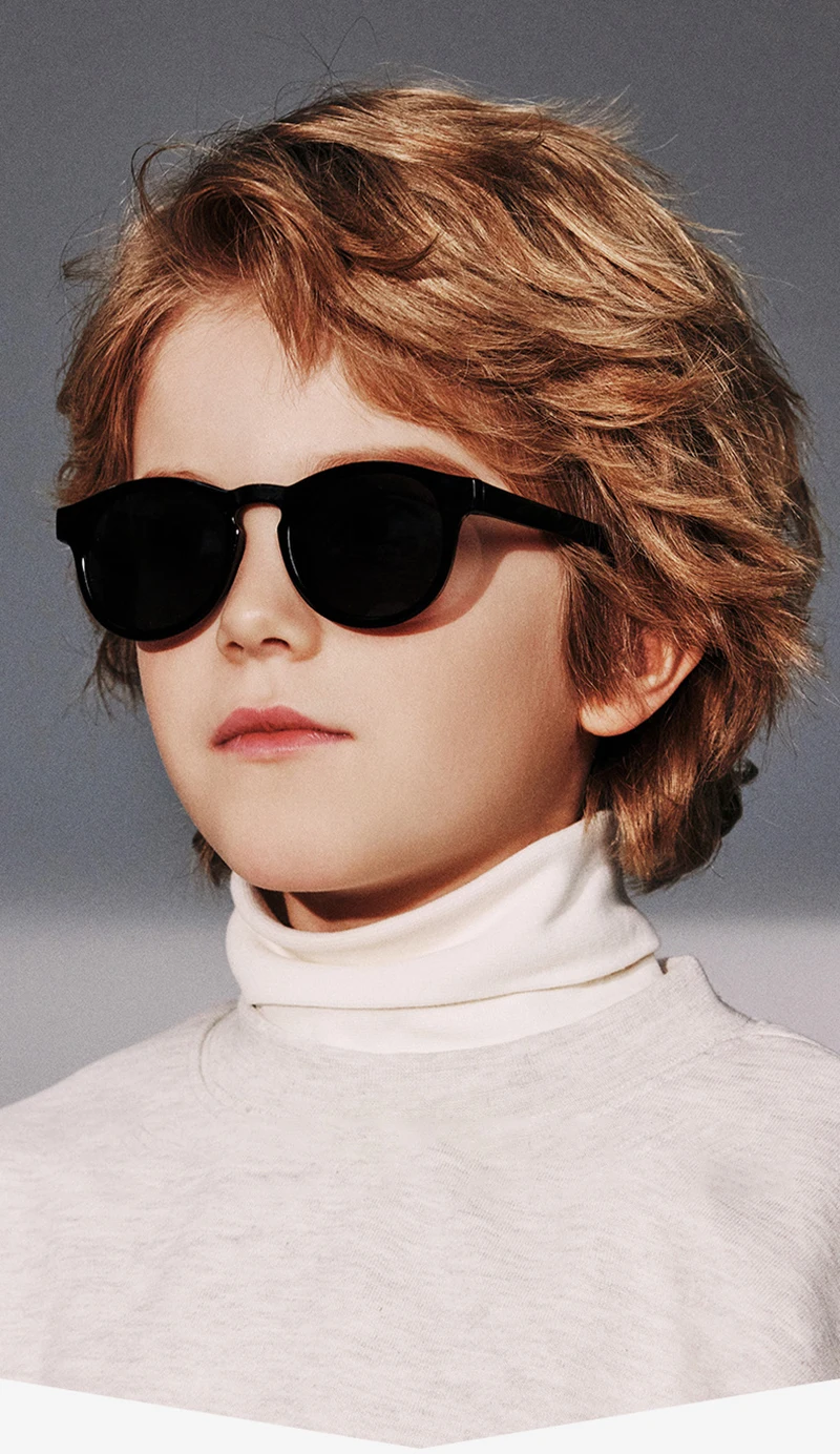 Neue Mode Runde Polarisierte Kinder Sonnenbrille Jungen Mädchen Leichte Silikon Sonnenschirm Outdoor Anti Glare Kinder Brille – Detail 1
