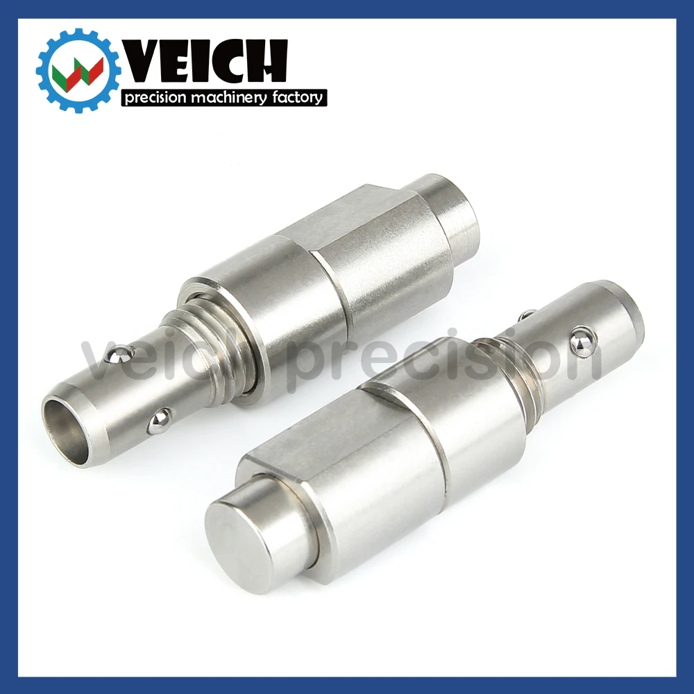 

VCN124 Carbon Steel With Nickel-Plated/Stainless Steel Button Type Screw Ball Lock Pins M8/M12 Locating Pins Diameter6/10 mm