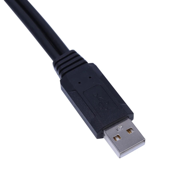 DN59 USB 2.0 كابل موسع USB 2.0 ذكر إلى أنثى للحصول على بيانات الطاقة الإضافية Y كابل تمديد شاحن الفاصل (32 سم / 12.6 بوصة)