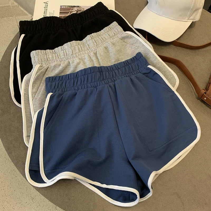 

Fitness Sporty Short Shorts Women's Summer Sexy Hot Shorts Casual Pants High Waist Wide Leg Commute Style Polyester Fiber