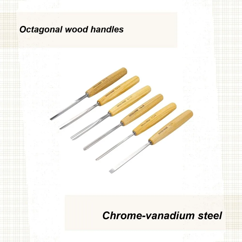 Herramientas para tallar "Swiss Made", PFEIL Professional, juego de 6 herramientas