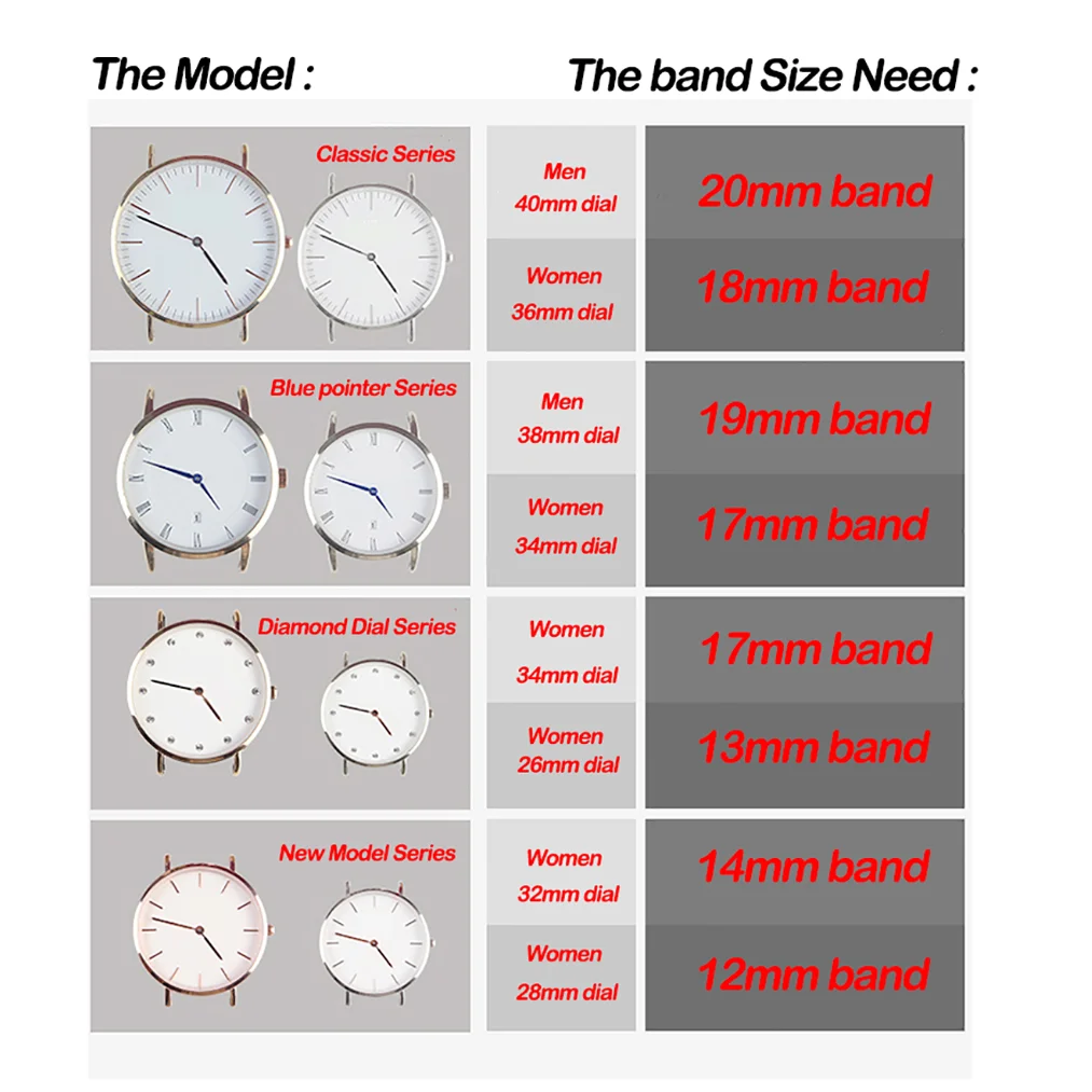 Correa de reloj para DW Daniel Wellington para mujeres y hombres, correa de reloj de cuero genuino de alta calidad, 18mm, 20mm, 22mm