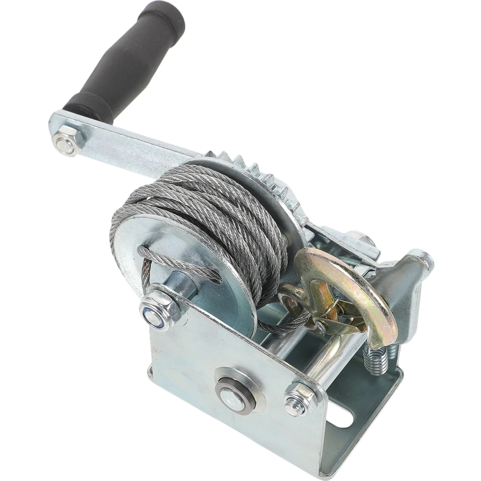 Heavy Duty Winch Manual Towing Winch Mini Trailer Winch 500LBS (With 7m Steel Cable) small winch 500 lb winch