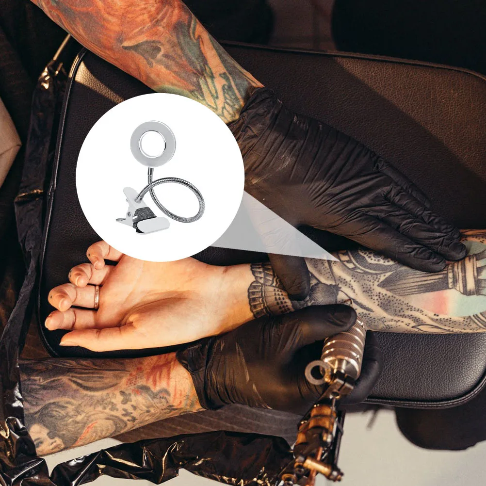 1 قطعة LED مصباح قابل للطي كليب نوع حماية العين ضوء مانيكير سطح المكتب آلة الوشم الإضاءة LED مصباح قابل للطي