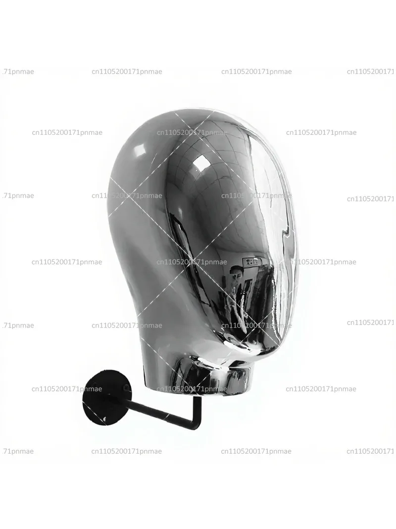Metal Vintage Wall Mounted Hat Rack Mannequin Head Holder for Hats Wigs Display Storage view 3