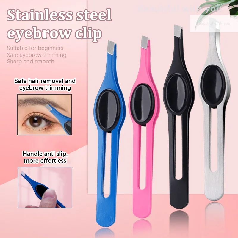 NewEyebrow الملقط الفولاذ المقاوم للصدأ رمش تمديد الملقط العين إزالة الشعر سيدة الوجه أدوات ماكياج الجمال الأساسية #2