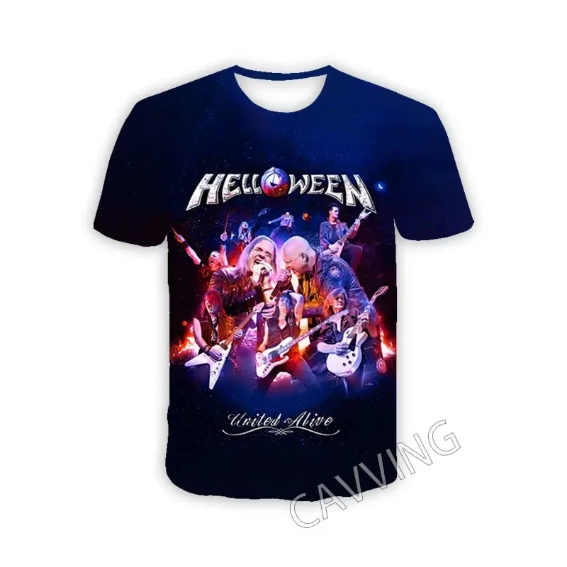 New Fashion Women/Men's 3D Print  Helloween Band  Casual T-shirts  Hip Hop Tshirts Harajuku Styles Tops Clothing