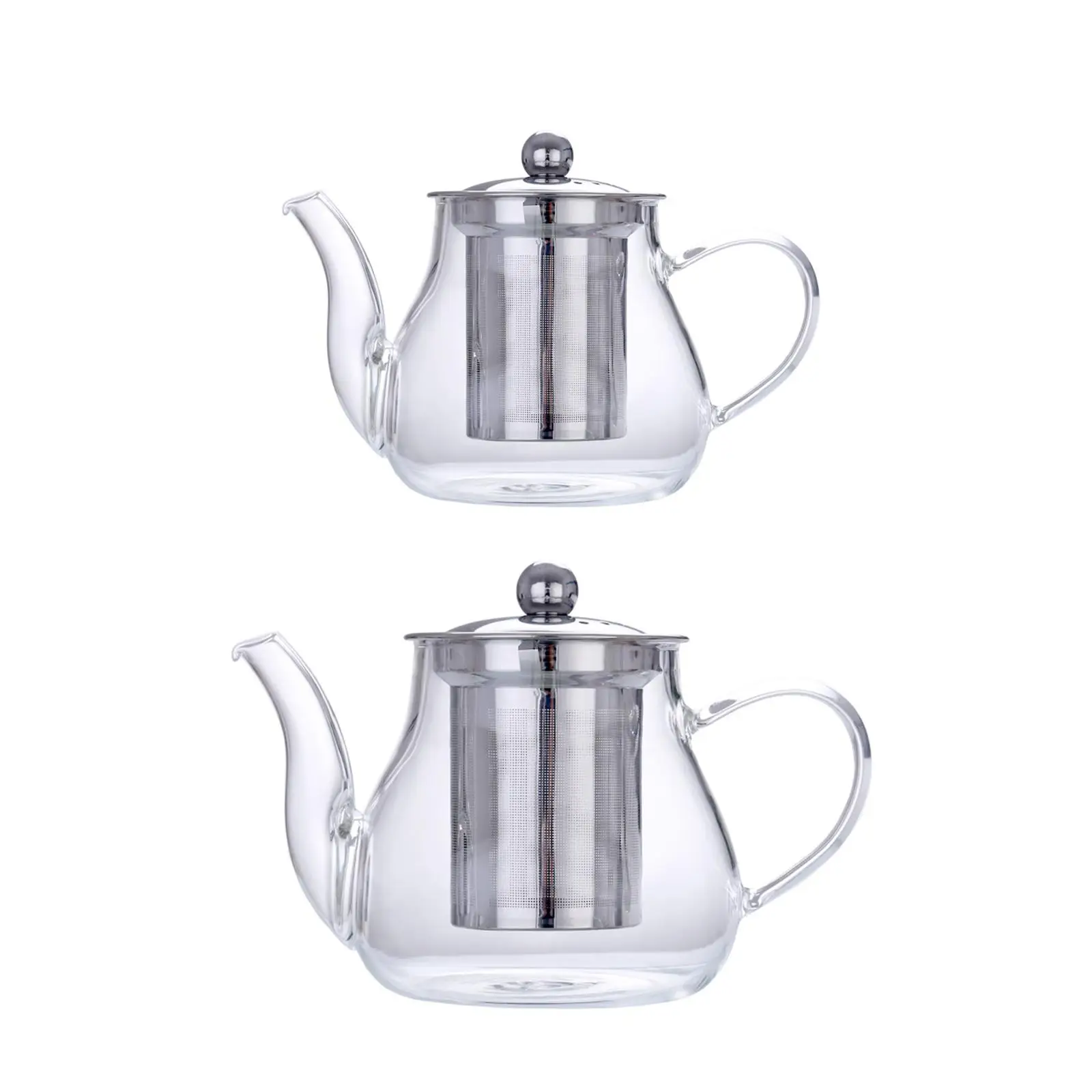 Borosilicate Glass Tea Kettle, Teapot with Removable Infuser,