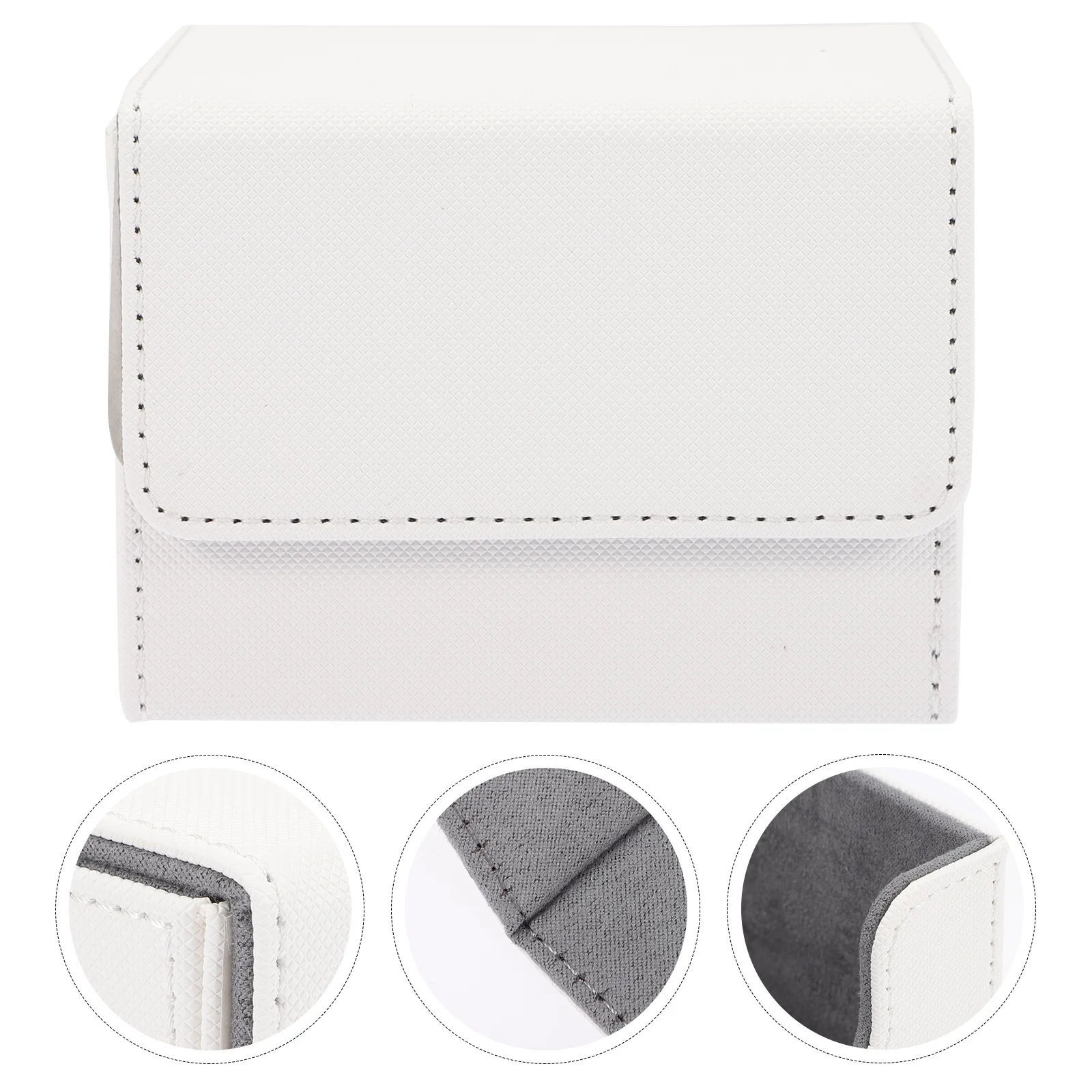 

PU Games Cards Box Suitable for Poker Cards Card Desk Organizer Scratch Resistant Portable Storage Box Gift for Family