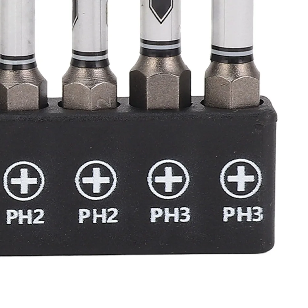 30pcs 2 Inch Hex Shank Impact Screwdriver Bit Set Non Slip Tip Design Magnetic Magnetic Screwdriver Bits CNC Machined Tips