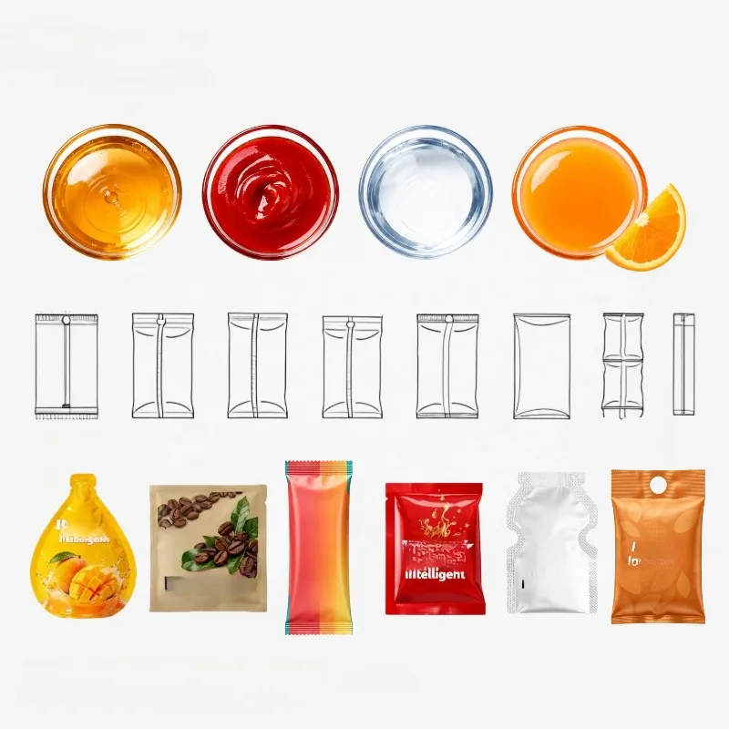 Custom Made Shampoo Sachet Packaging Machine Automatic Liquid Filling Sealing Machine