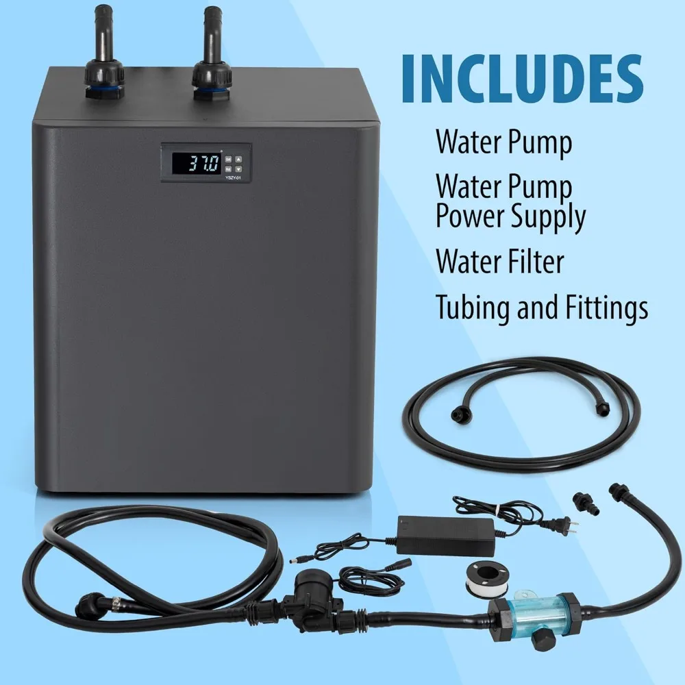 Chillers for ice baths and cold taps, including all hoses and pumps. 1/3 horsepower