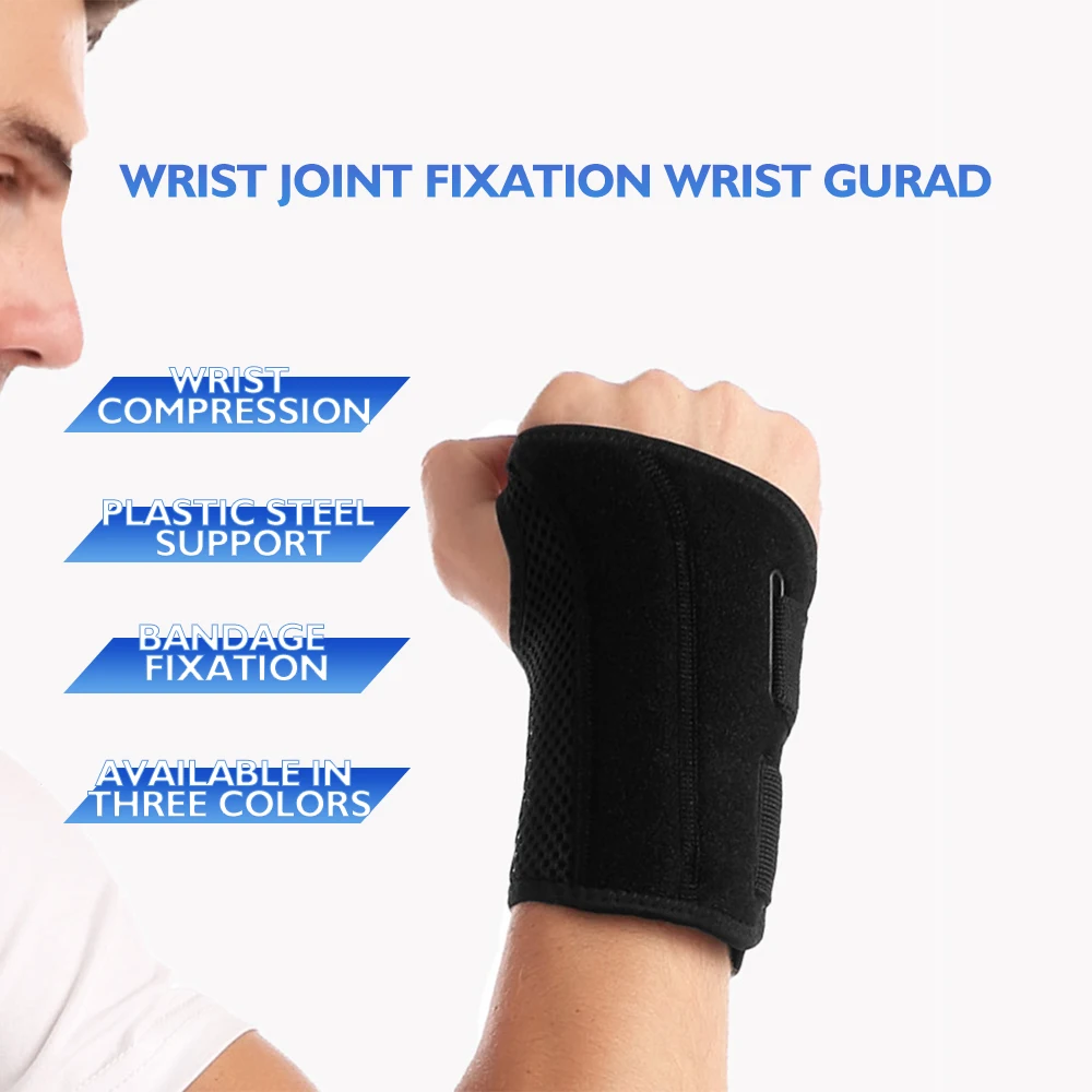 

Breathable Wrist Brace Adjustable Wrist Support Men Women Wrist Compression Wrap for Tendonitis Sprain Recovery Pain Relief