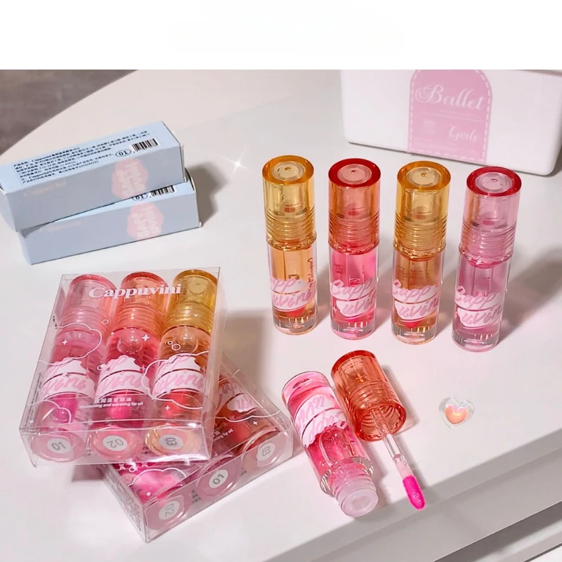 Water GLOSS Jelly Lip GLOSS กันน้ําโปร่งใส Liquid ลิปสติก Lip สาวแต่งหน้าเกาหลีแต่งหน้าลิปสติก Lipgloss เครื่องสําอาง