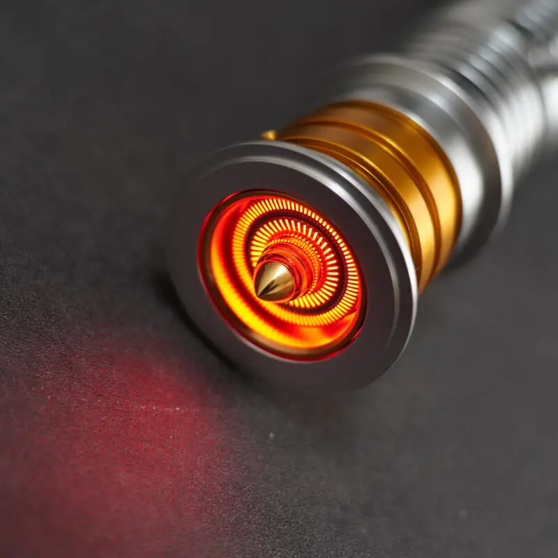[89SABERS] Raven Lightsaber، جميع المواد المعدنية، إعادة طباعة مقاسات دعامة الفيلم 1:1، مع 19 مجموعة من الخطوط الصوتية والمؤثرات الضوئية.