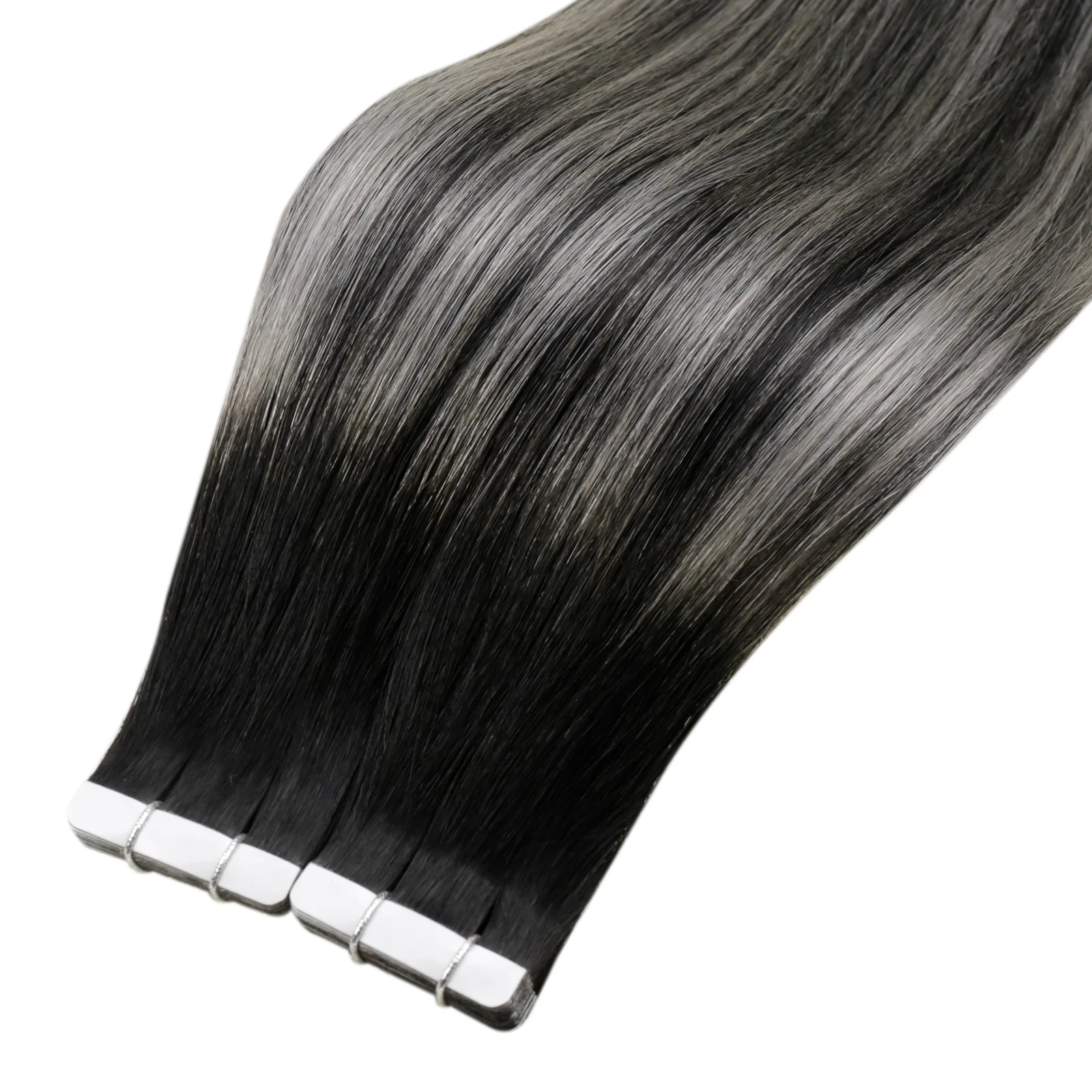 Laavoo Remy Tape in Hair Extensions For Women Real Brazilian Hair 12-24inch Straight Natural 20pcs Skin Weft Tape in Human Hair