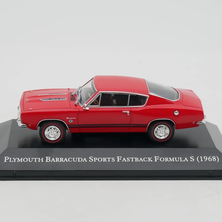 IXO 1:43 Scale Plymouth Barracuda Sports 1968 Muscle Car Simulation Alloy Car Model Diecast Toys Vehicle Collectible Souvenir