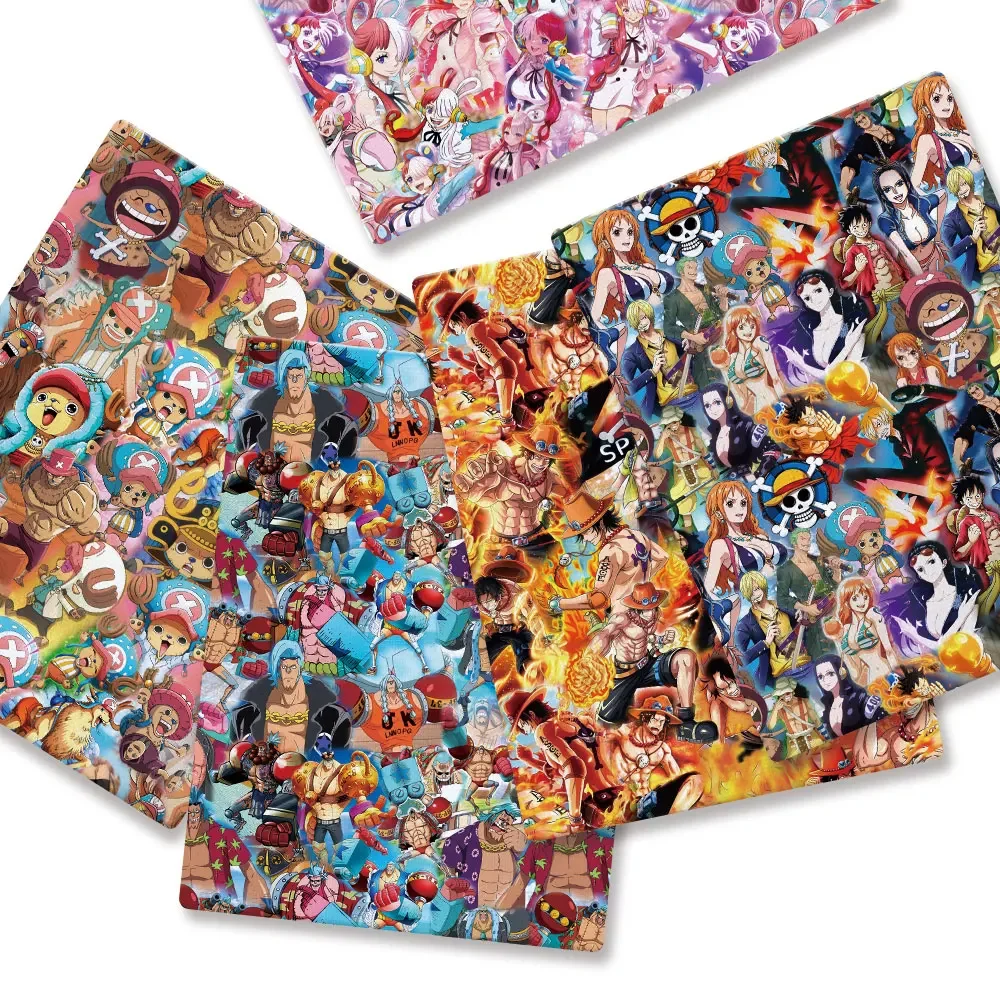 Een Stuk Anime randapparatuur Stof 140*50 cm DIY Naaien Patchwork Quilten Baby Jurk Bedrukte Stof Stof Naaien Kinderen