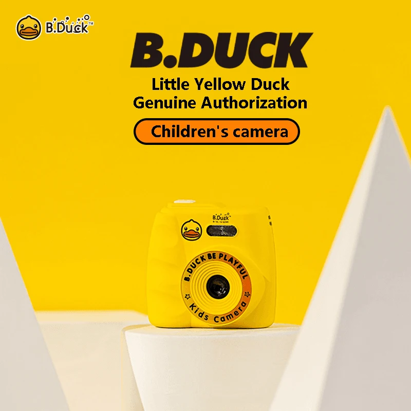 Kawaii B.Duck Digital Toy Camera Kid\'s Camera 1200W HD Shooting Camera 2.0 Inch Color Screen Can Play Music Girl Birthday Gift