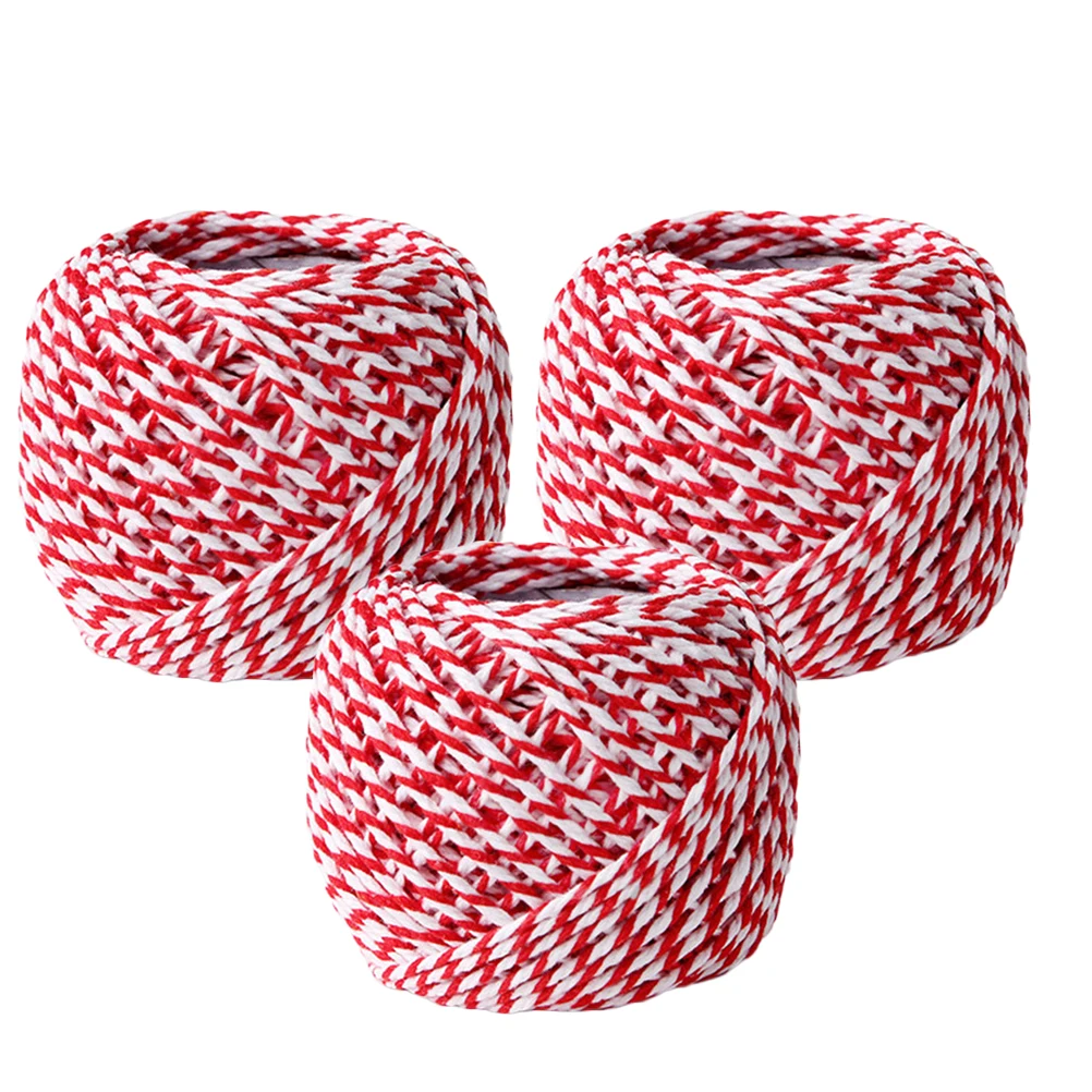 

3pcs Cotton Rope Gift Wrapping for Gift Boxes Decorative Burlap Cord Weaving Twine Ribbon Thread Party Wedding Decoration