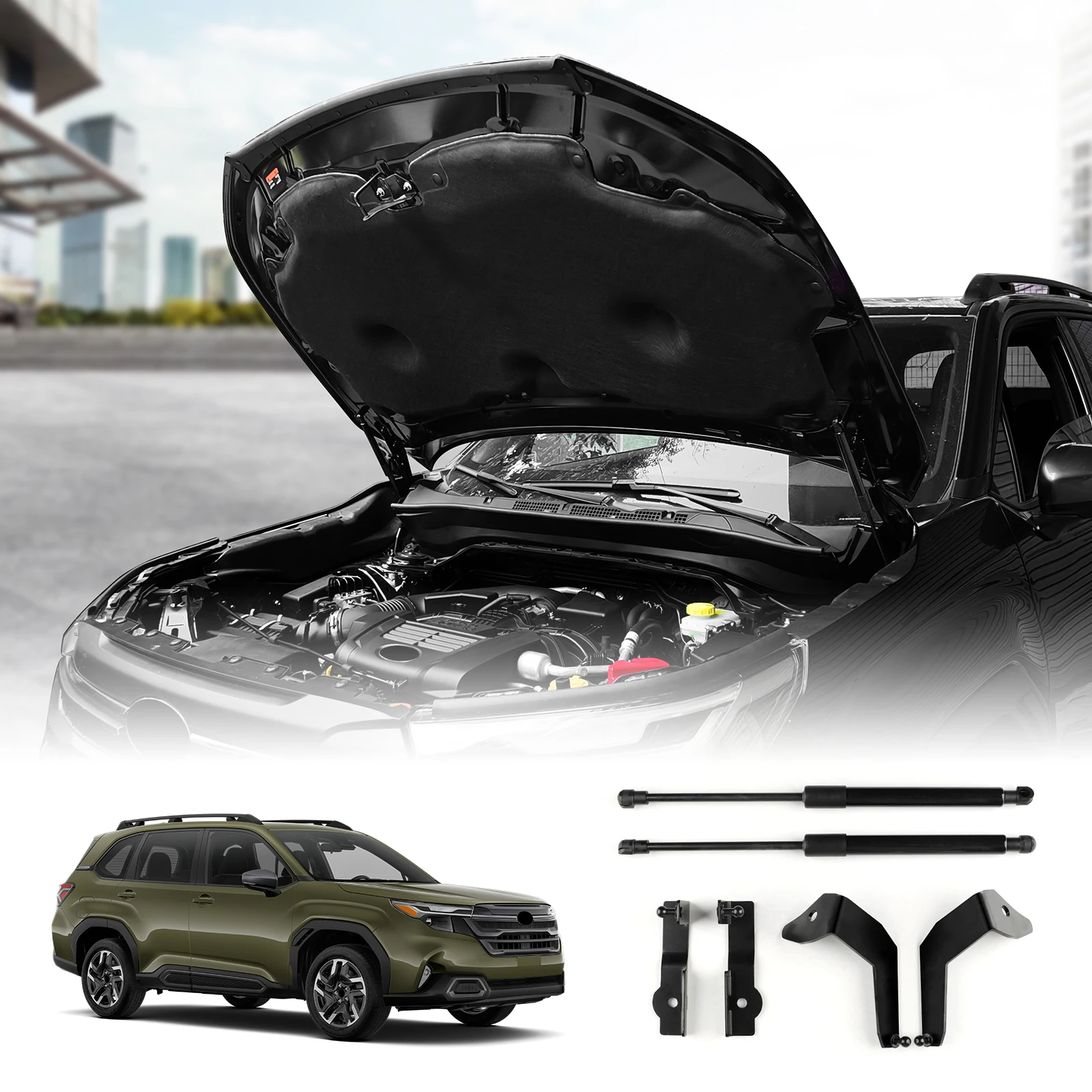 

For Subaru Forester 2019 2020 2021 2022 2023 2024 2025 2026 Lift Supports Front Bonnet Hood Modify Gas Damper Struts