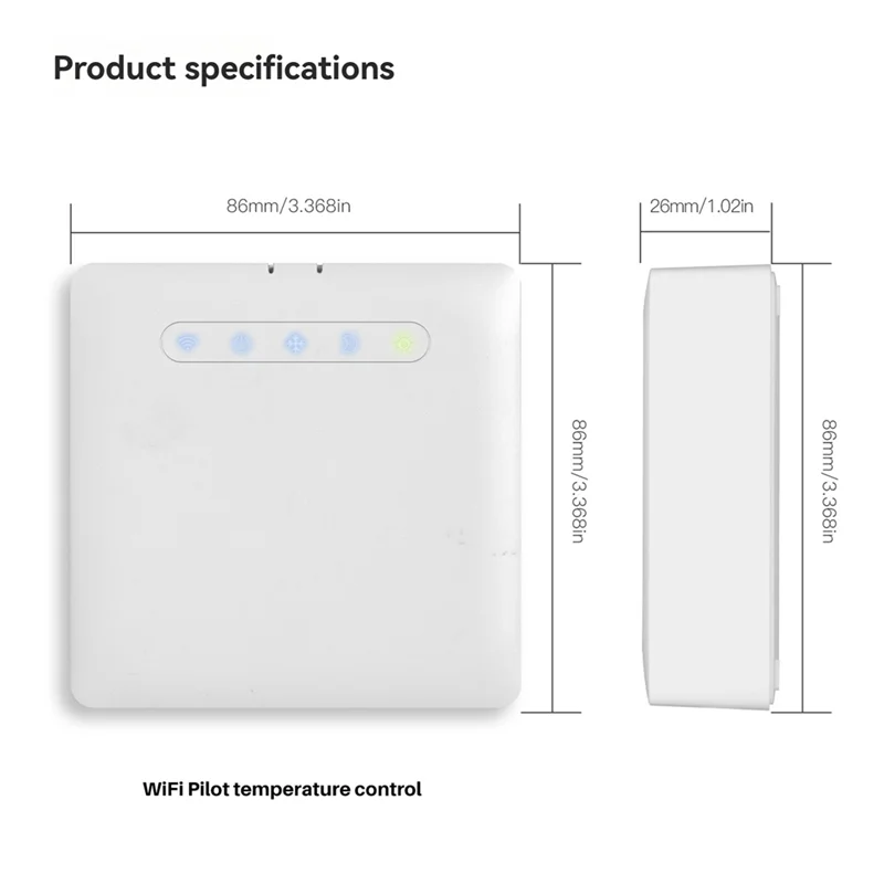 Умный термостат Wi-Fi поддерживает Ecowatt, пульт дистанционного управления через приложение, совместимый с Alexa и Google Home-ABJU