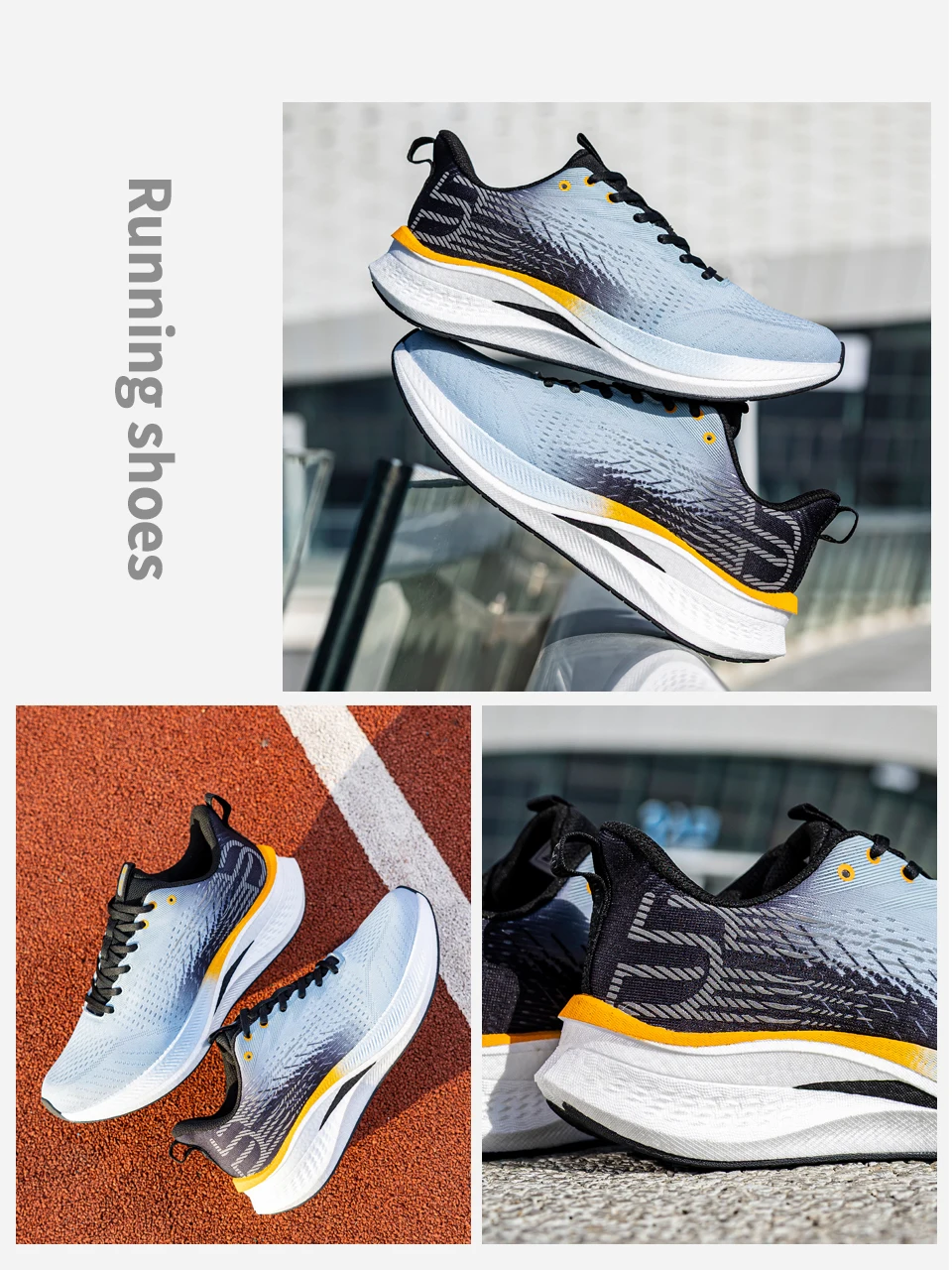 Baasploa Männer Jogging Sport Schuhe Carbon Platte Professionelle Dämpfung Turnschuhe Männlichen Outdoor Atmungsaktive Rutschfeste Laufschuhe – Detail 13