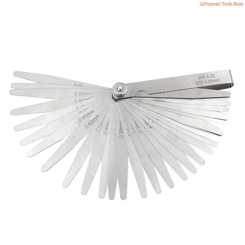 Feelers Gauges 0.01-1mm/0.05-0.50mm/0.05-1.00mm/0.02-1.00mm Stainless Steel Feelers Gauges Set for Measuring Gaps Width W91B