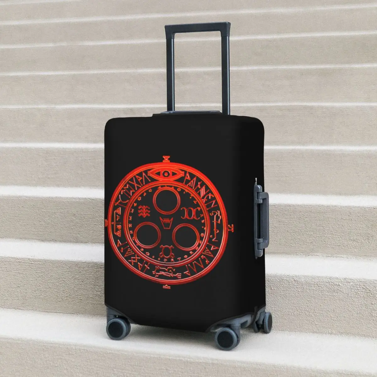 

Silent Hill Suitcase Cover Protection Elastic Travel Luggage Protector Covers for 18-32 Inch