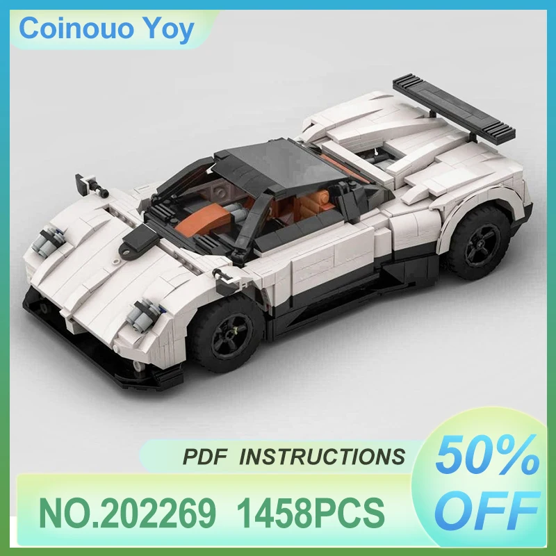 MOC 202269 Technical 10 in 1 White Super Sport Vehicle Compatible 10295 Building Block Brick Puzzle DIY Toys Christmas Gifts Kid