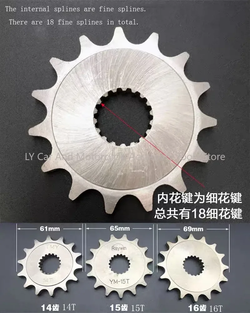 For SUZUKI GS125 GN125  EN125 Motorcycle 428 CHAIN Front Sprocket 14 15 16 Teeth Sprockets