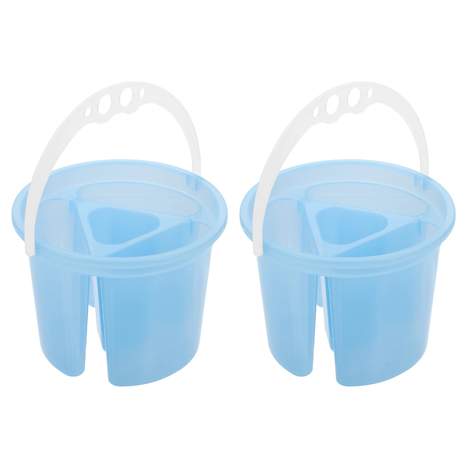 2 قطعة دلاء اللوحة البلاستيكية عالية الجودة حياة طويلة فرشاة غسل الحاويات لوازم الفن أحواض فرشاة الفنان أدوات الرسم