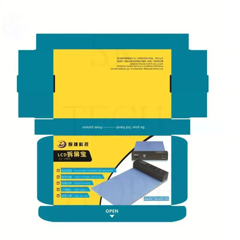 ZJ-1805 led eletrônico placa quente pré-aquecer lcd display digital estação de pré-aquecimento para smd aquecimento telefone lcd tela toque separado