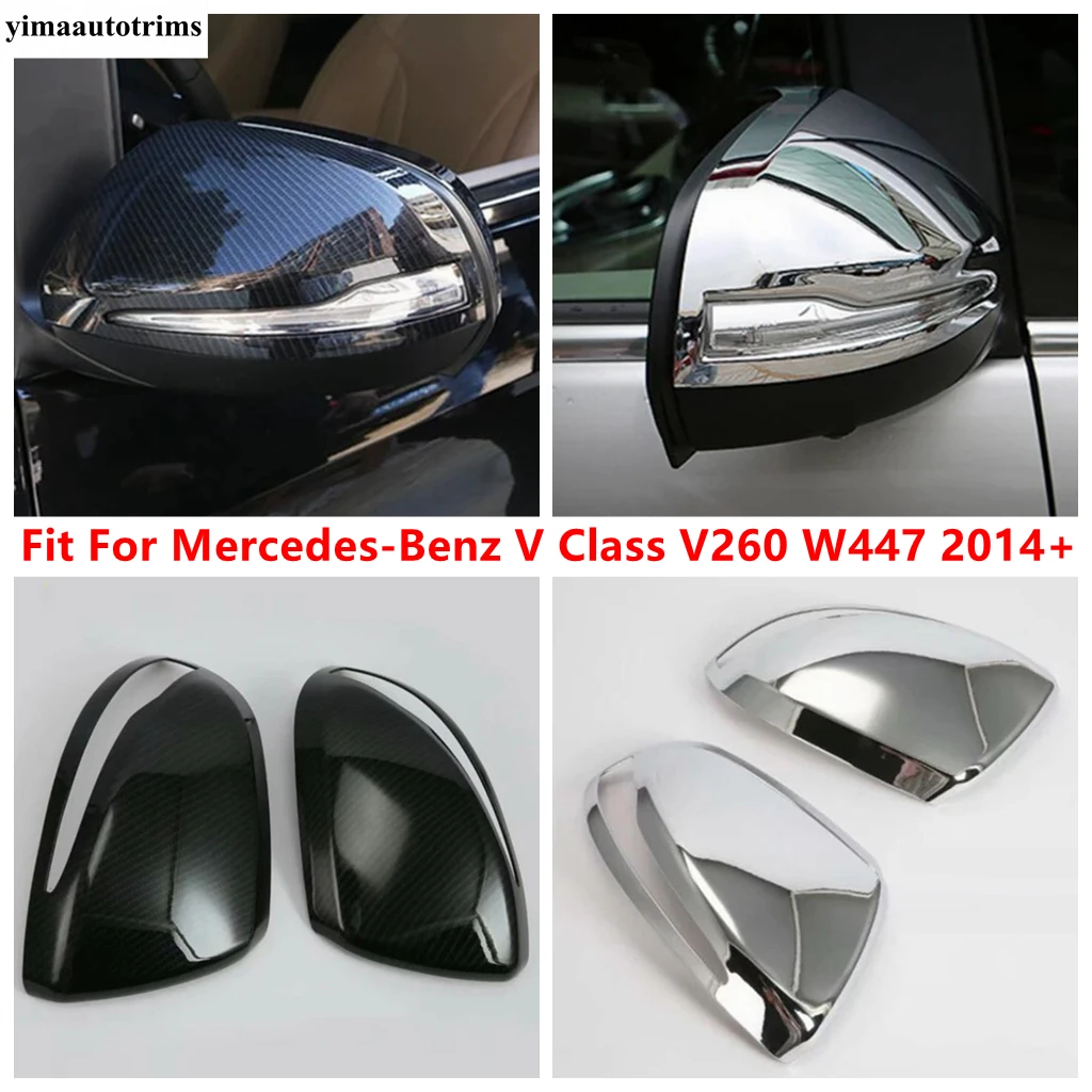 

Car Door Side Rearview Mirror Cap Shell Decoration Cover Trim For Mercedes-Benz V Class V260 W447 2014 - 2023 ABS Accessories