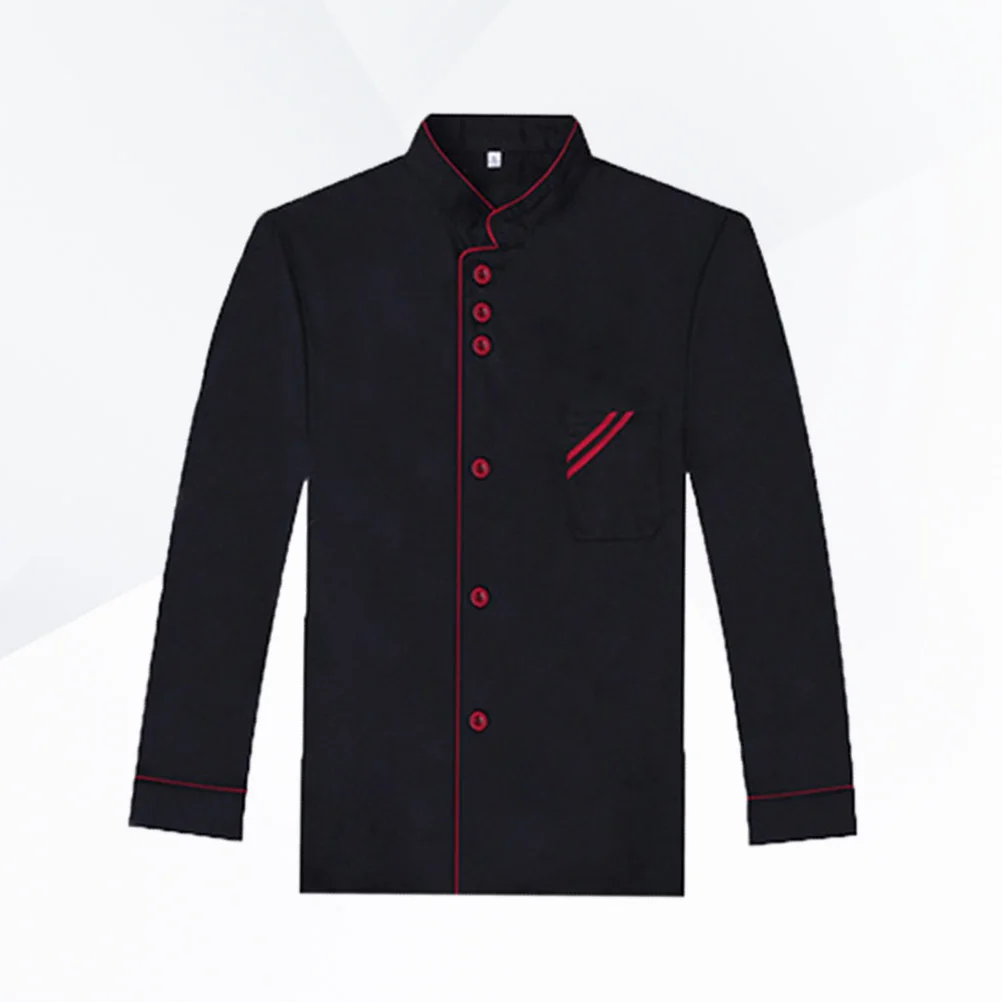 Chaqueta de Chef de manga larga Unisex, transpirable, resistente al desgaste, camisa de Catering a prueba de aceite para restaurante, Hotel, cocina, ropa de trabajo, uniforme