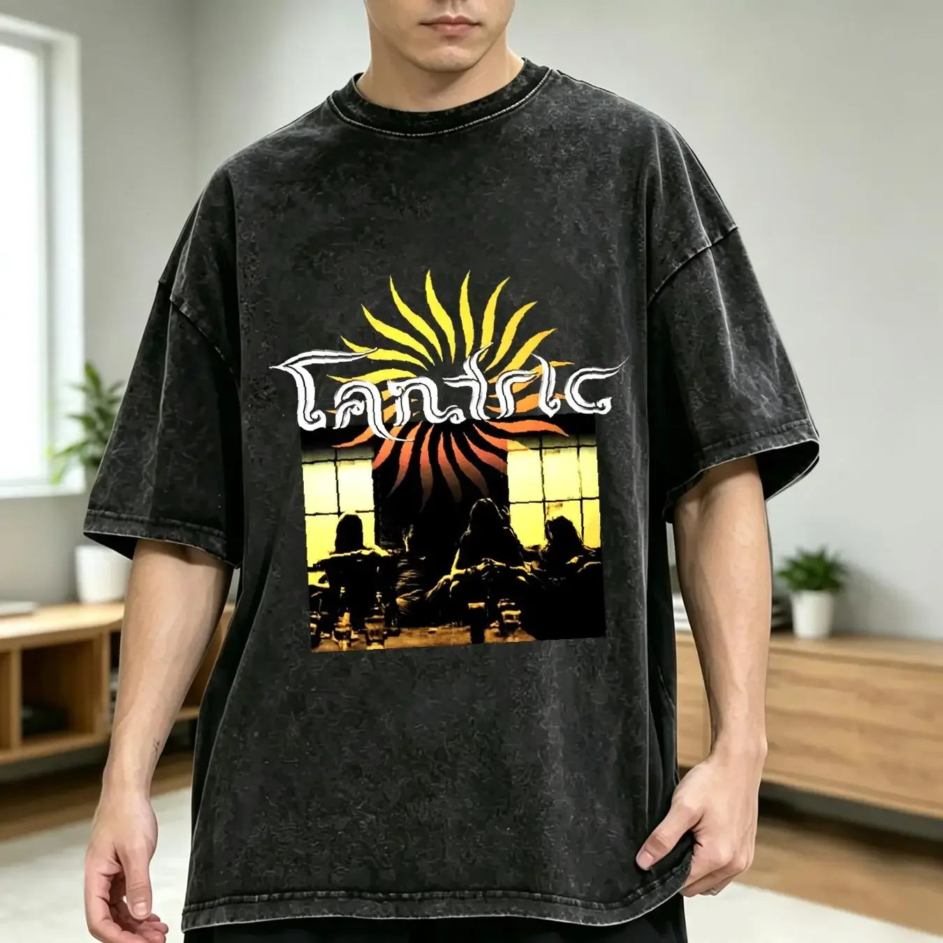 washed T Shirt tantric after we go vintage Washed Stretched fashion Unisex streetwear Breathable Slightly Stylish graphic
