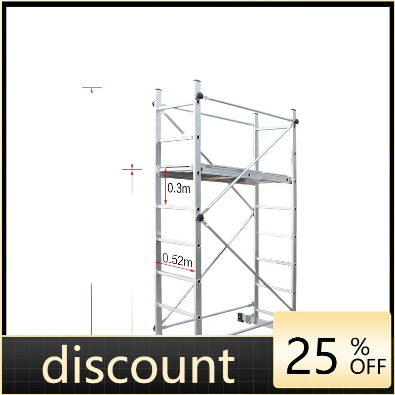 LMM mobile elevator aluminum alloy ladder telescopic folding aerial work platform