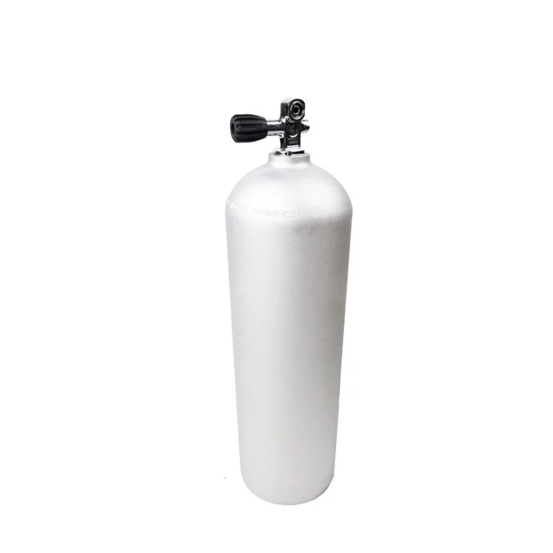 

12L 20Mpa/200Bar professional diving air bottle 6061 Aluminum Alloy with Valve Siliver