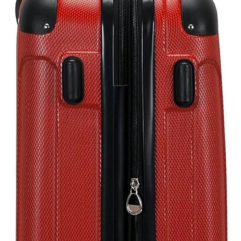 Compact Red 20-Inch Hardside Spinner Luggage by Rockland London