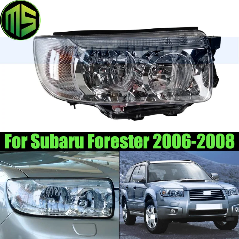Maosheng Halogen Front Bumper Head Light Head Lamp For Subaru Forester 2005-2008 Headlight Headlamp Car Auto Light Turn Light