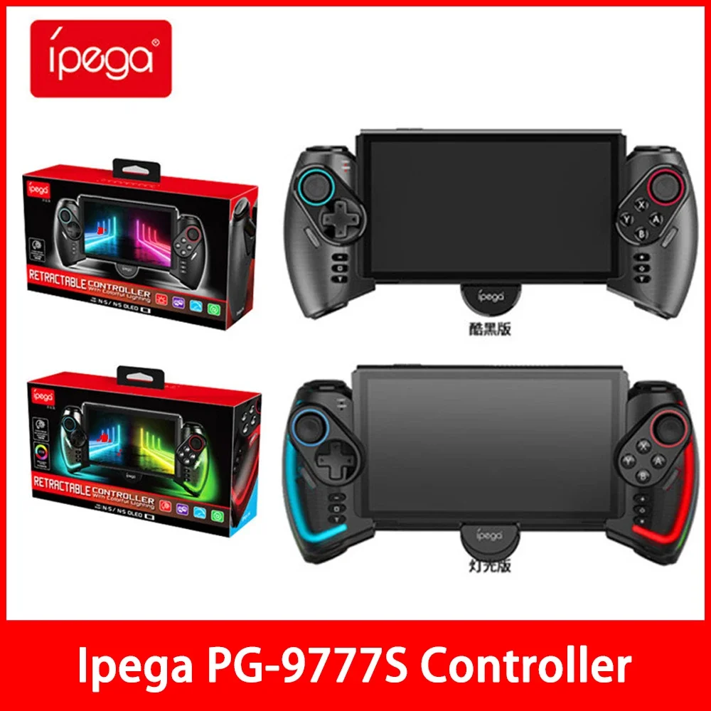 Ipega PG-9777S Bluetooth Gamepad For Nintendo Switch Android iOS iPad PC With RGB Light Linear Vibration Stretchable Controller