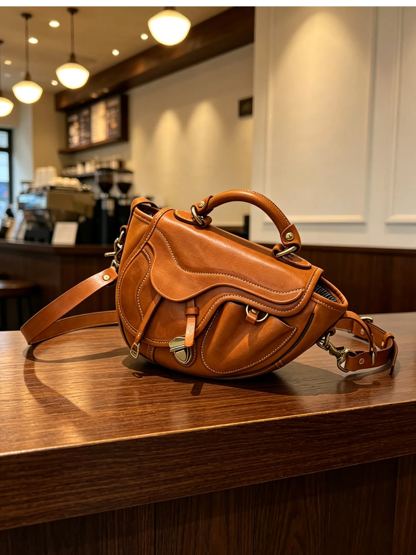 PNDME Organisatoren Designer handgefertigte Damen-Umhängetasche aus echtem Leder, lässige Mode, luxuriöse Damenhandtasche aus echtem Rindsleder – Detail 11